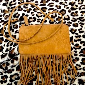 Free People Fringe Cross Body Purse